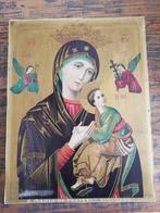 Pucinelli 52x40 Onze lieve vrouw Op een oude houten plaat, Antiek en Kunst, Ophalen of Verzenden