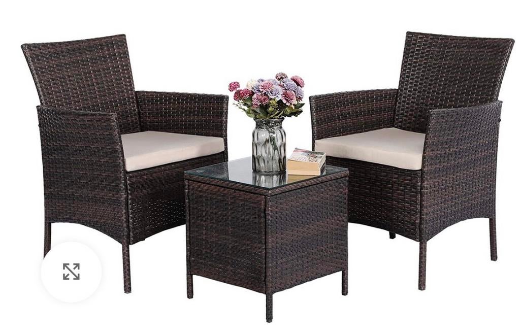 Nieuwe tuinsets, Tuin en Terras, Ophalen, Zo goed als nieuw, 2 zitplaatsen