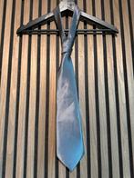 Van Gils Grijze Stropdas met paars/blauwe gloed, Kleding | Heren, Stropdassen, Verzenden, Zo goed als nieuw, Grijs, Effen