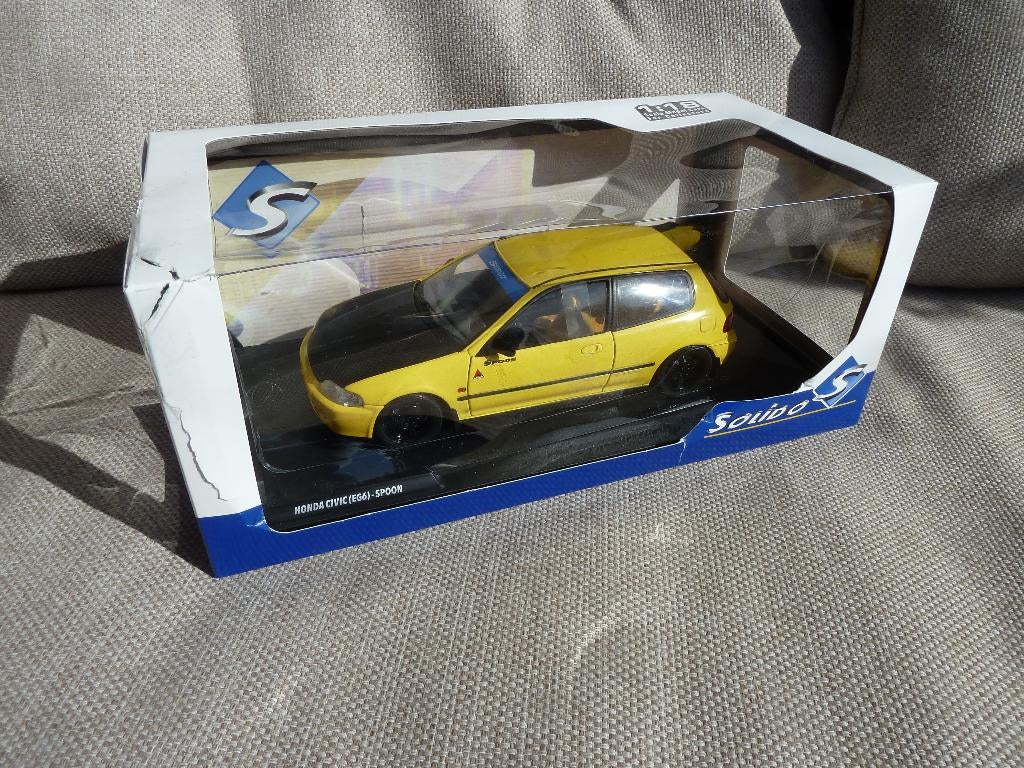 SOLIDO:  HONDA CIVIC ( EG6) SPOON>>>>MINT in doos  (22 cm.), Ophalen of Verzenden, Nieuw, Auto, Solido