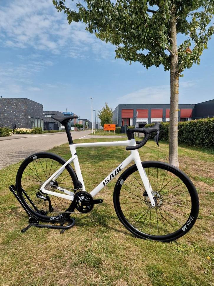 Isaac Boson Mineral White  Maat L | Shimano 105 R7150 Di2, Fietsen en Brommers, Fietsen | Racefietsen, Ophalen of Verzenden