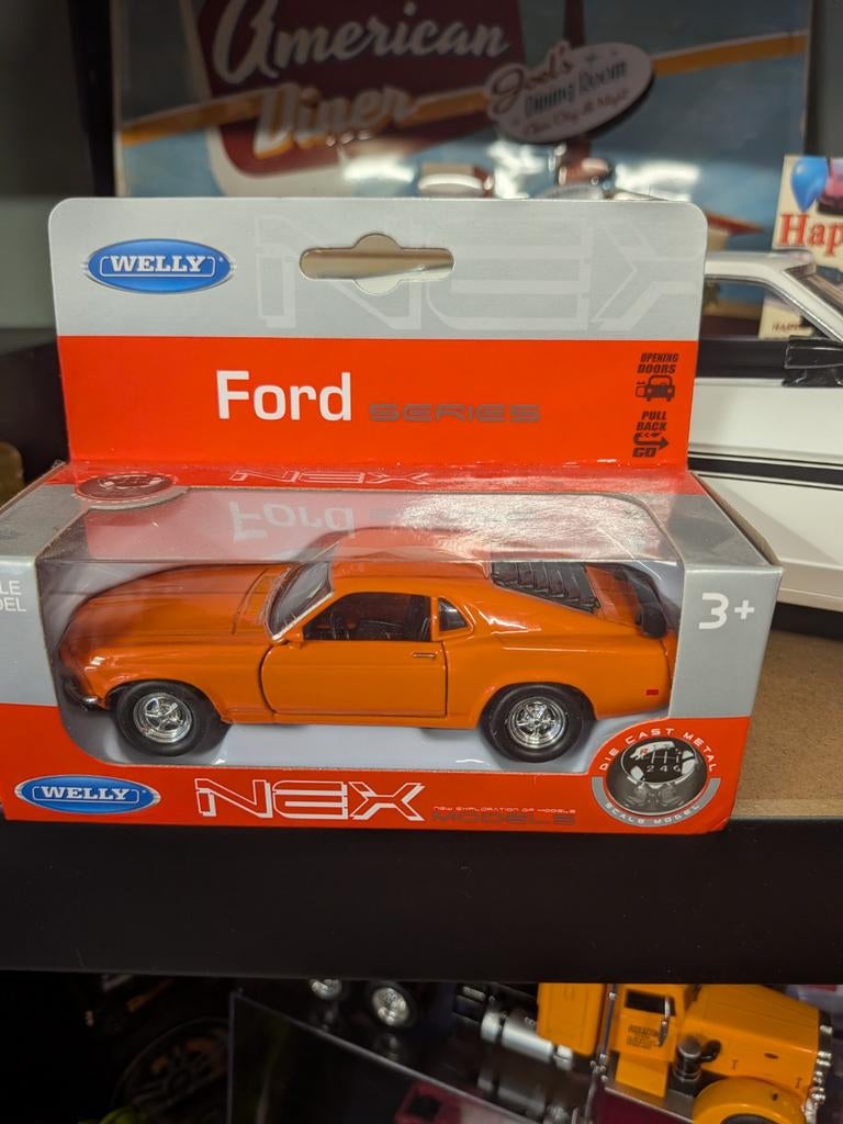 Ford Mustang oranje, Ophalen of Verzenden, Nieuw, Auto, Overige merken