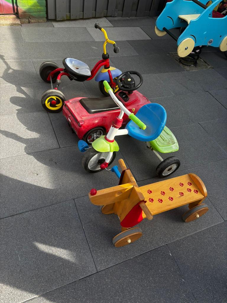 4x loopfietsjes/wagens, Kinderen en Baby's, Speelgoed | Buiten | Skelters, Ophalen, Gebruikt, Overige merken
