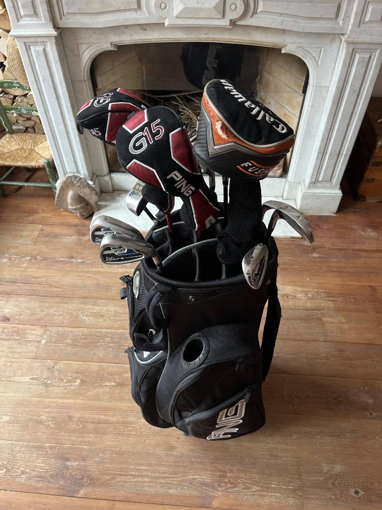 Ping Pioneer LC golftas + Bag Boy EZ Fold 12 trolley, Sport en Fitness, Golf, Ophalen, Zo goed als nieuw, Set, Ping