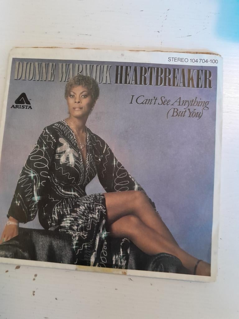 Dionne warwick 7inch heartbreaker, Ophalen of Verzenden, Zo goed als nieuw, Pop