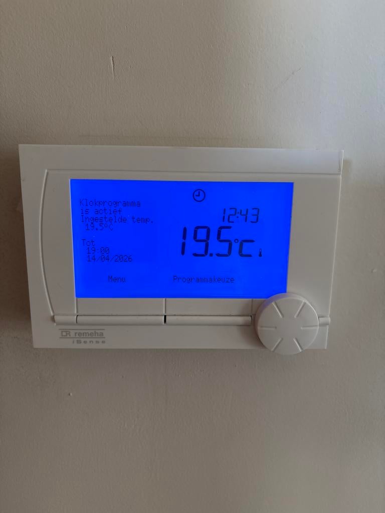 Remeha iSense Kamerthermostaat - Zo goed als nieuw, Ophalen of Verzenden, Slimme thermostaat, Zo goed als nieuw