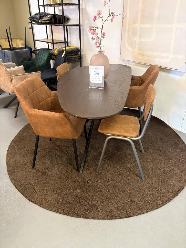 stoelen cognac - eetkamerstoel cognac - stoelen bruin #1, Huis en Inrichting, Stoelen, Nieuw, Vijf, Zes of meer stoelen, Stof