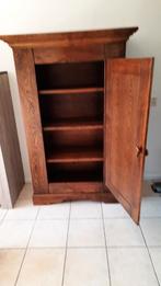 Te koop donker eiken kast, Ophalen, Met plank(en), Minder dan 50 cm, Gebruikt