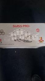 Nieuwe 18-delige Swiss Pro+ pannenset, Inductieplaat, Nieuw, Pannenset, Ophalen of Verzenden