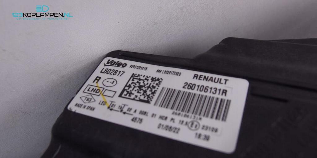 Renault Megane Facelift Full Led Koplamp rechts, Gebruikt, -, Renault, -
