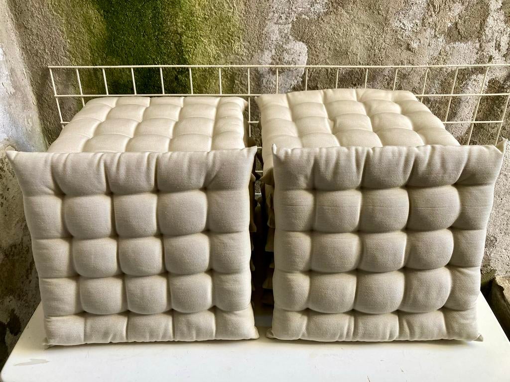 Grote IKEA Kussens / Tuinkussens Nieuw 50x50 cm, Ophalen, Nieuw, Wit, Vierkant