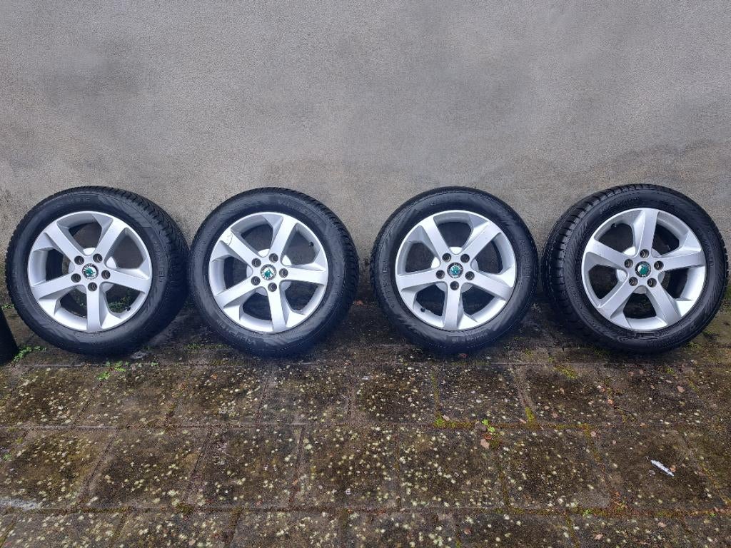 Velgen 16" lichtmetaal origineel Skoda Octavia II, Auto-onderdelen, Banden en Velgen, Ophalen, Gebruikt, Velg(en), 16 inch