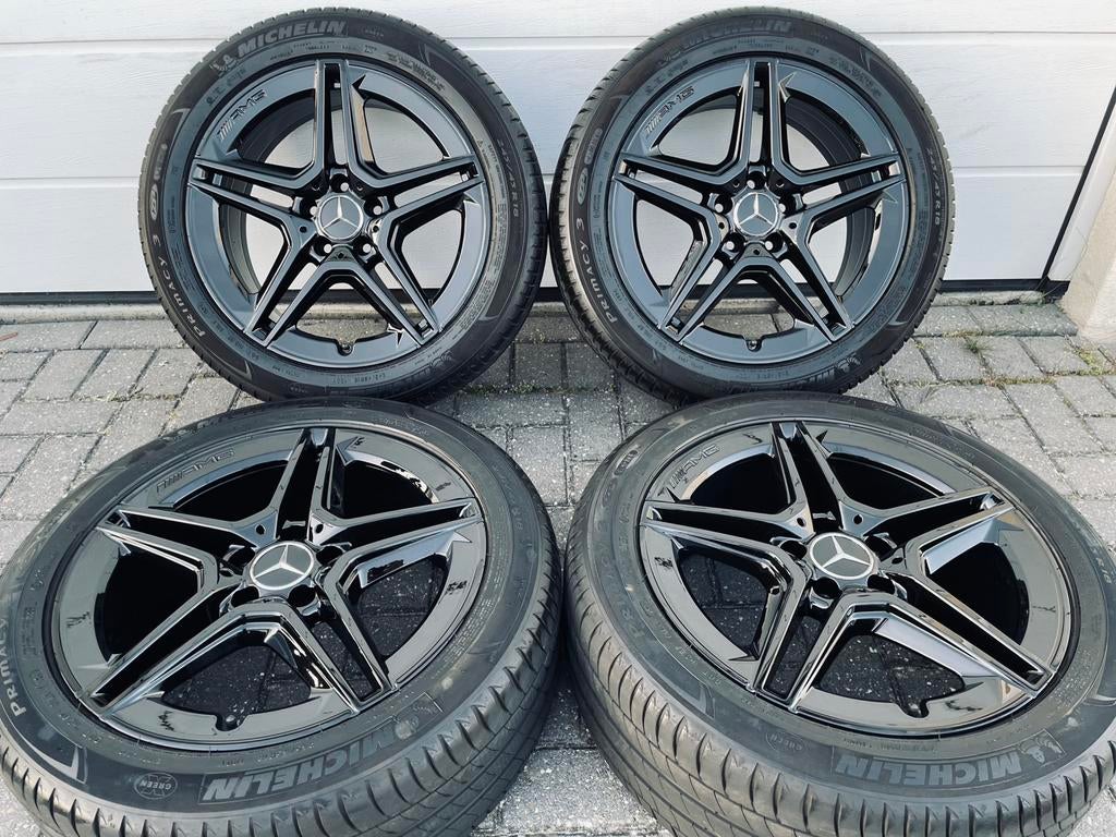 18 Inch Zwarte Mercedes Vito V-Klasse Velgen 245/45/18 5x112, 18 inch, 245 mm, Ophalen of Verzenden, Zomerbanden