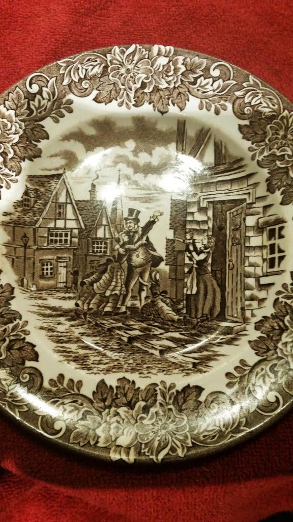 Limited made bij Ironstone Engelse porseleinen bord., Ophalen of Verzenden