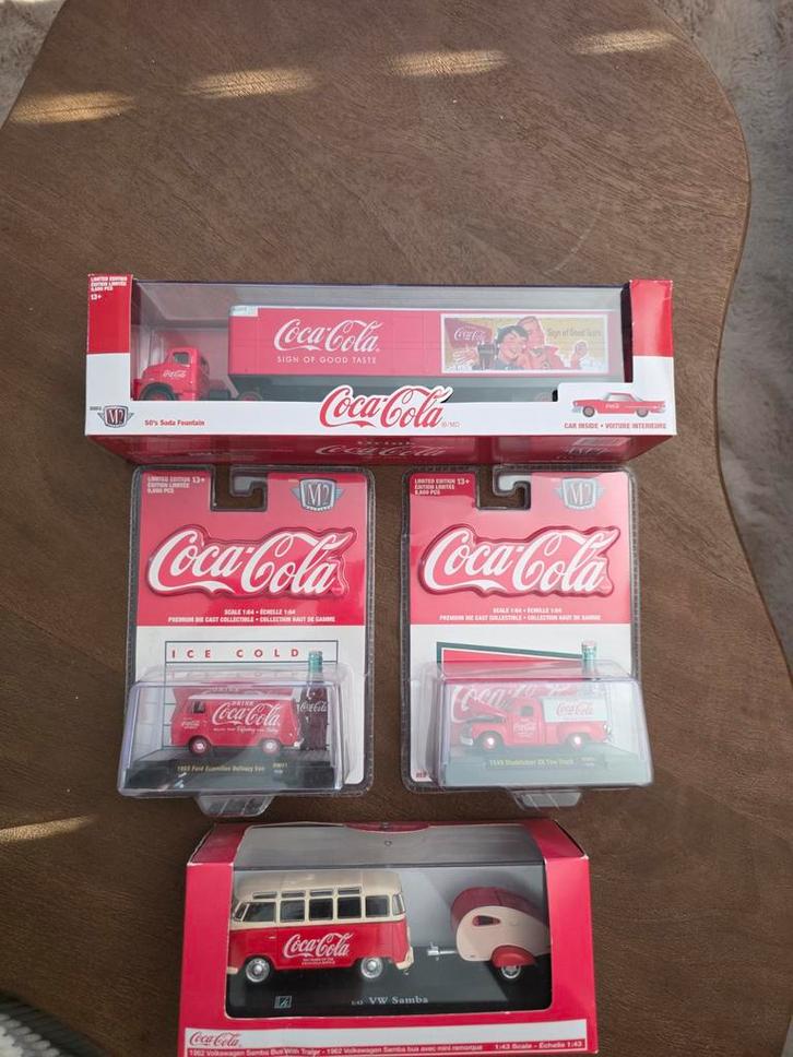 Coca-Cola Modelauto's Collectie - M2 Machines, Hobby en Vrije tijd, Modelbouw | Auto's en Voertuigen, Ophalen of Verzenden