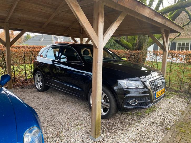 Audi Q5 2.0 Tfsi Quattro S-tronic 2009 Zwart, Auto's, Audi, Q5, Benzine, C, SUV of Terreinwagen, Automaat, Geïmporteerd, Zwart