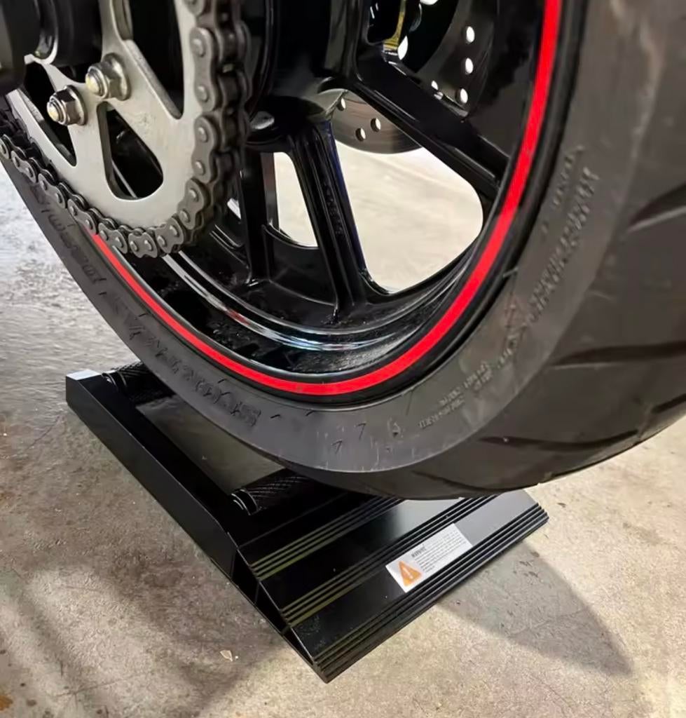 Motorfiets Wiel Reinigingsstandaard met Rollers, Motoren, Ophalen of Verzenden