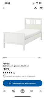 1 persoons bed ikea 190 x 200, Huis en Inrichting, 90 cm, Eenpersoons, Wit, Ophalen of Verzenden