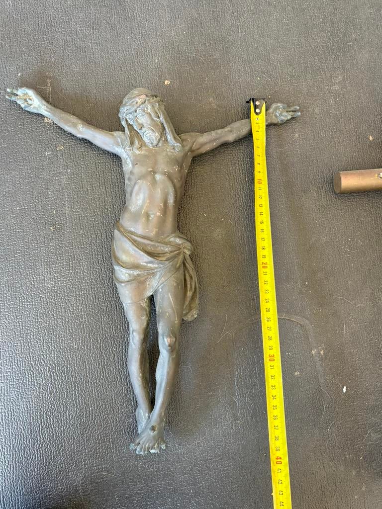 (Z)Antiek corpus Christi / Jezusbeeld voor crucifix – 39 cm, Ophalen of Verzenden