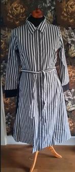 jurk blousejurk zwart wit strepen maat 50 Vintage retro, Kleding | Dames, Jurken, Zwart, Maat 46/48 (XL) of groter, Nieuw, Ophalen of Verzenden