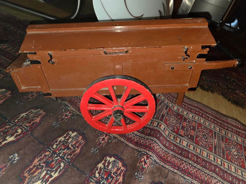 Schaalmodel houten kar viskar, Ophalen of Verzenden