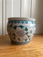 Grote Chinese bloempot 30 x 25 cm, Tuin en Terras, Bloempotten, 25 tot 40 cm, Gebruikt, Rond, Ophalen of Verzenden
