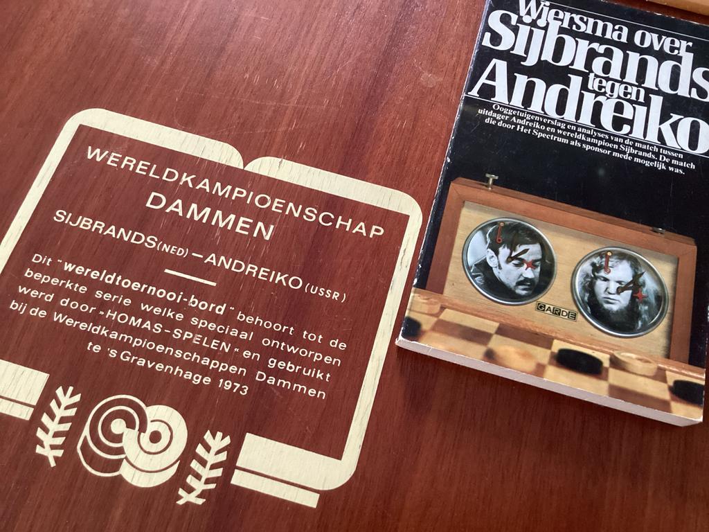 Dambord Wereldkampioenschap 1973 - Speciale Uitgave, Ophalen, Minder dan 500 stukjes, Gebruikt, Overige typen
