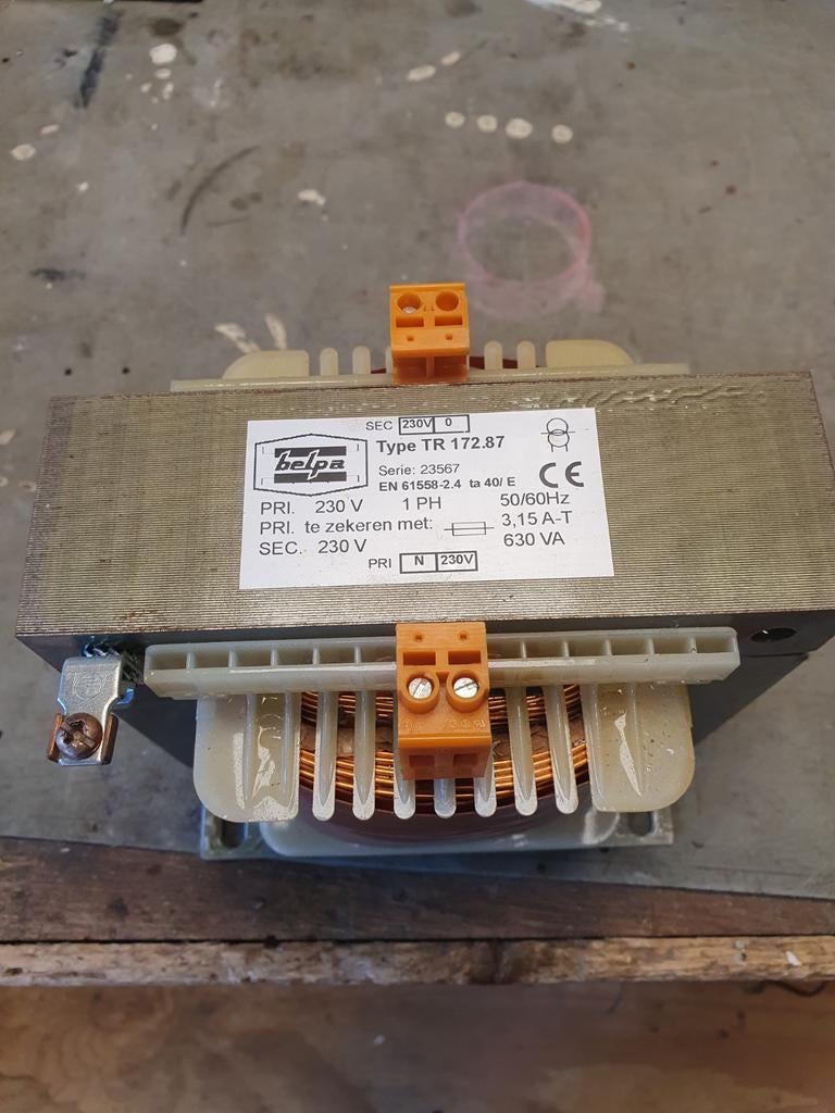 Belpa Veiligheidstrafo TR172.87 - Nieuw en Ongebruikt, Doe-het-zelf en Verbouw, Elektra en Kabels, Ophalen
