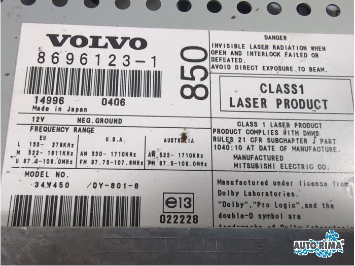 Radio van een Volvo S80, Gebruikt, -, -, Ophalen of Verzenden