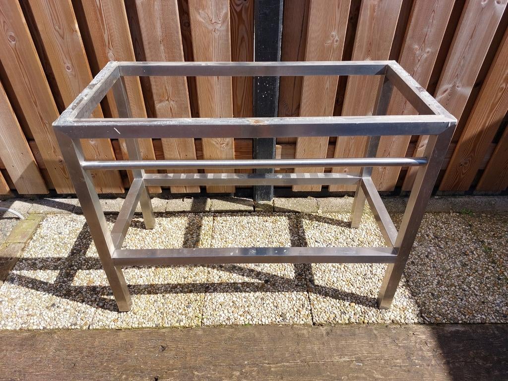 Stevig RVS Tafelonderstel - Ideaal voor Binnen & Buiten, Tafelpoot, Gebruikt, 50 tot 100 cm, Metaal