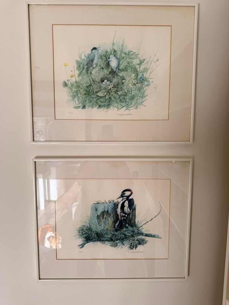 2 ingelijste Marjolein Bastin prints, genummerd, Ophalen