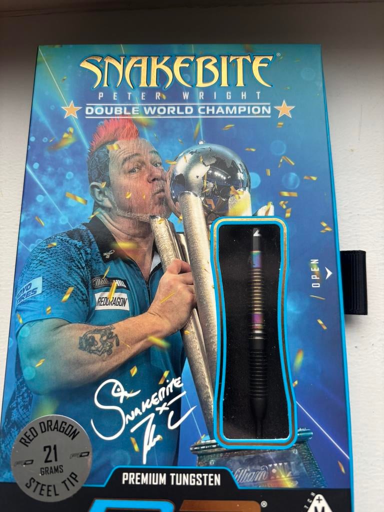 Peter wright wc 21 gram, Sport en Fitness, Darts, Ophalen of Verzenden, Nieuw, Pijlen