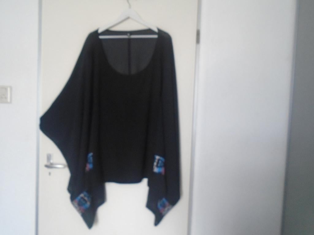 MB Manon Baptiste Prachtige Vlinder Tuniek Poncho maat 56/58, Kleding | Dames, Grote Maten, Verzenden, Zo goed als nieuw, Manon Baptiste