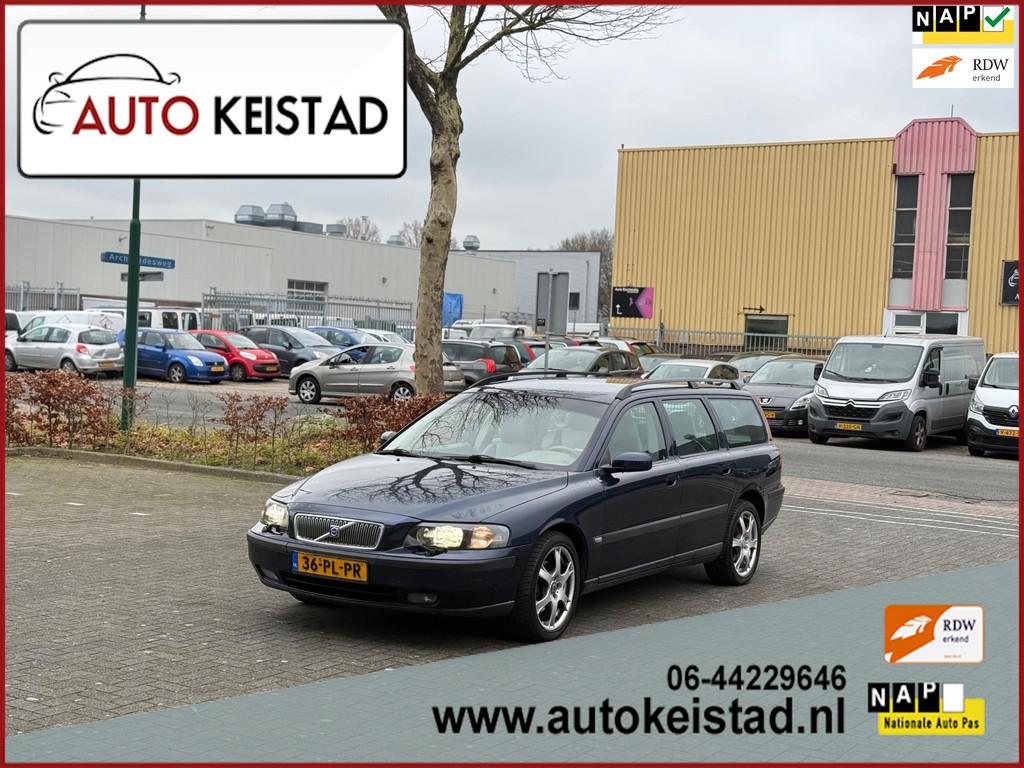 Volvo V70 2.4 170PK AUTOMAAT LPG/G3 XENON/LEDER/CLIMA! SUPER, Auto's, Beige, Blauw, Leder en Stof, 170 pk