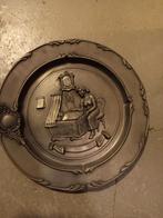 Vintage SKS Design Tinnen Wandbord - Ambachtelijk Tafereel, Antiek en Kunst, Antiek | Tin, Ophalen of Verzenden