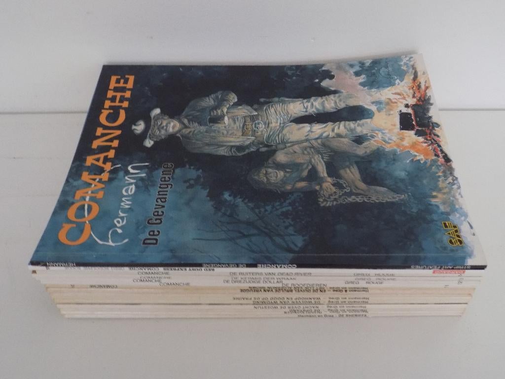 Comanche ~ Complete serie 1 t/m 15 + De Gevangene, Complete serie of reeks, Ophalen of Verzenden, Gelezen