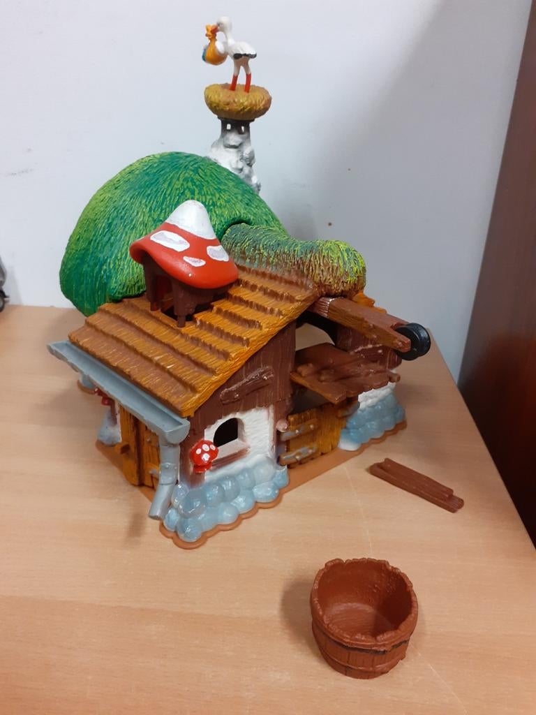 Smurfen boerderij Schleich  1980s, Verzamelen, Smurfen, Ophalen of Verzenden, Zo goed als nieuw