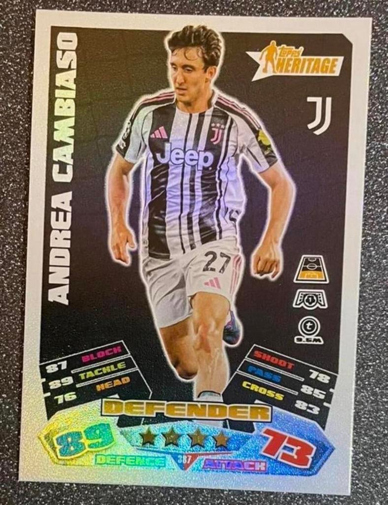 Topps MA 25/26    HERITAGE    CAMBIASO    JUVENTUS, Verzenden, Zo goed als nieuw, Plaatje