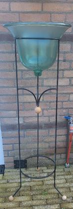 Binnen/buiten plantenstandaard met glazen kelk, Ophalen, Gebruikt