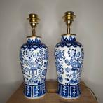 Handgemaakte lampenvoeten van vintage Chinees blauwe vazen, Ophalen of Verzenden