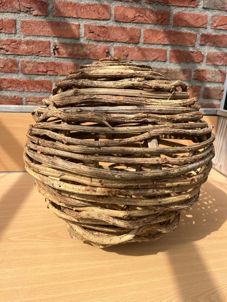 Bol wilgentakken decoratie, Ophalen, Gebruikt, Landelijk, Natuurlijk materiaal