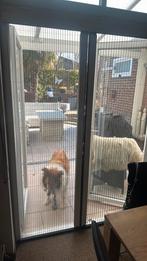 Plissé vliegengordijn, Ophalen, Kunststof, 120 cm of meer, Hordeur