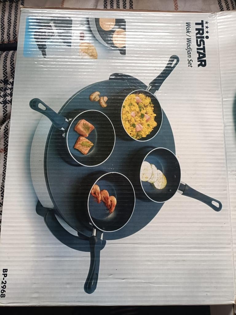 Tristar Wok/Wadjan Set - Zo goed als nieuw, Ophalen of Verzenden