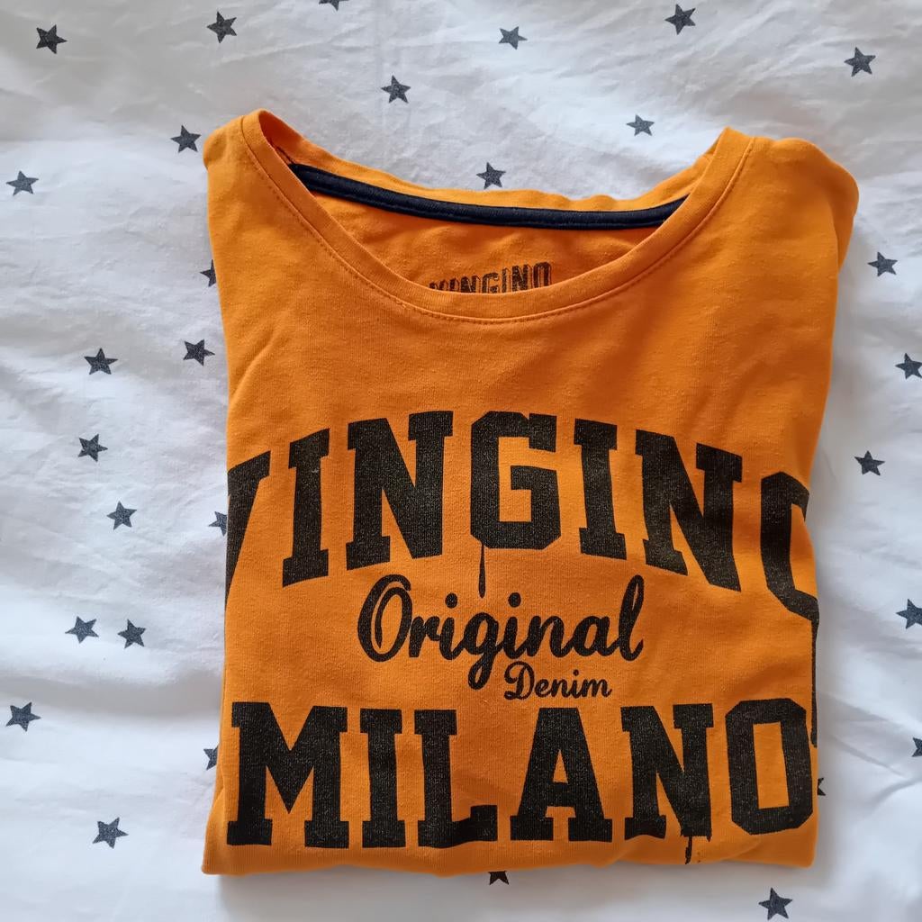 Vingino Milano oranje truitje maat 164, Kinderen en Baby's, Kinderkleding | Maat 164, Gebruikt, Jongen of Meisje, Trui of Vest