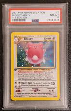 Blissey 1st edition PSA 8, Hobby en Vrije tijd, Verzamelkaartspellen | Pokémon, Ophalen of Verzenden, Zo goed als nieuw