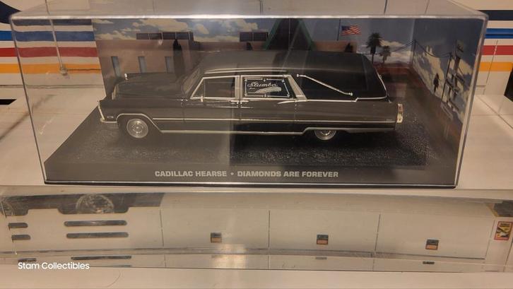 Magazine Models Cadillac Hearse Begrafeniswagen Black, Hobby en Vrije tijd, Modelauto's | 1:43, Zo goed als nieuw, Auto, Overige merken