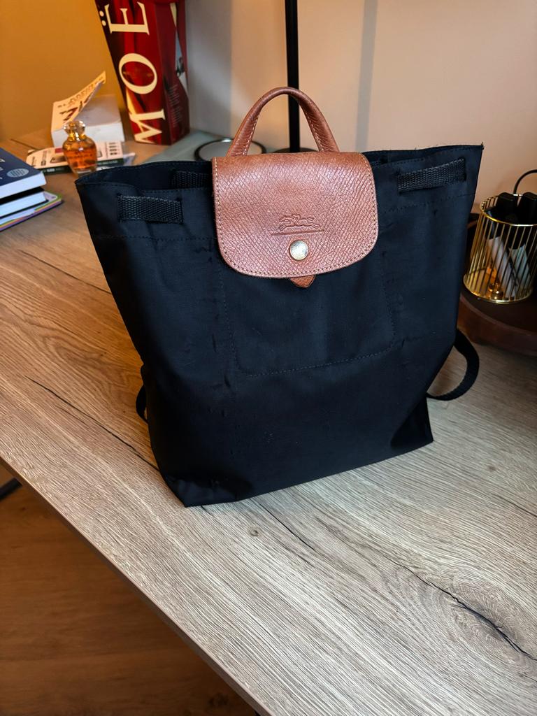 Longchamp Le Pliage Rugzak Zwart, 40 tot 60 cm, 30 cm of meer, Zwart, Minder dan 35 cm