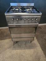 Smeg fornuis rvs, Ophalen, 60 cm of meer, Grill, Gas