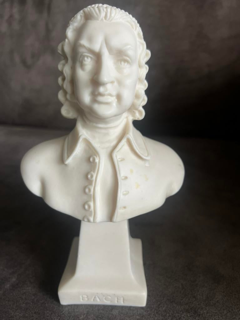 Vintage Beeld / Buste Bach., Ophalen of Verzenden, Zo goed als nieuw, Mens