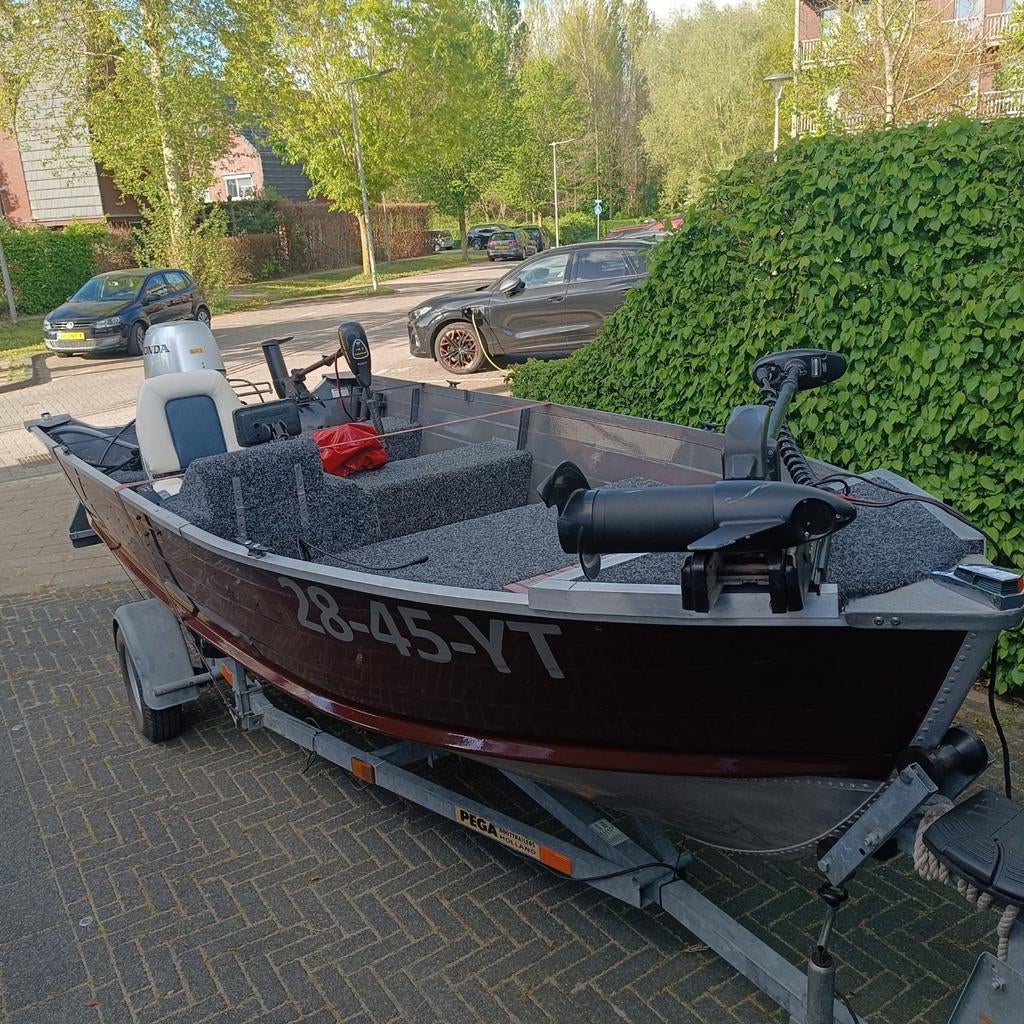 Visboot compleet, Tot 10 pk, Aluminium, Ophalen of Verzenden, 3 tot 6 meter